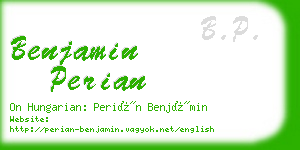 benjamin perian business card